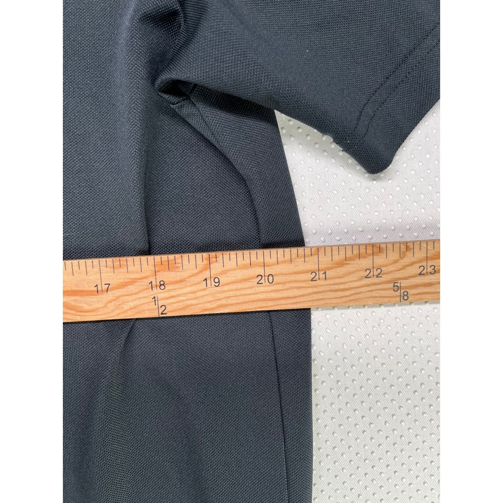 TravisMathew Mens Golf Polo Shirt Size L Black Stripe Performance Casual - Picture 4 of 8
